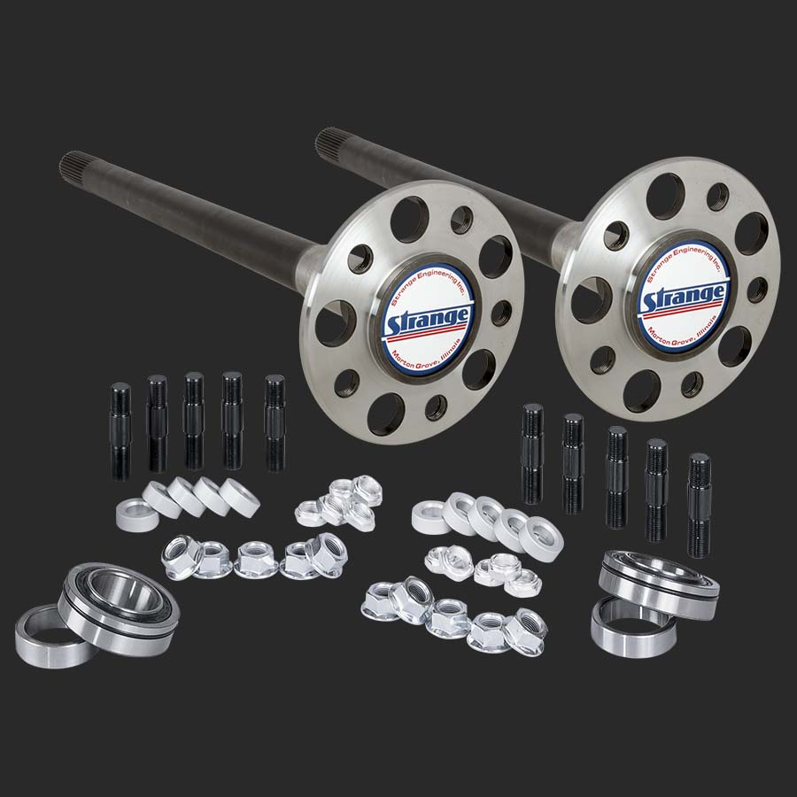 Strange Race Axle Package 3.150 Bearings & 5/8 Studs 35 Spline Drilled