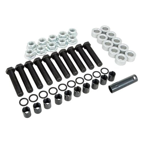 A1027L-Strange 5/8"-18 x 3" Sleeve Style Stud Kit  Includes .875" Wide Sleeves, Nuts, & .688" Thick Washers