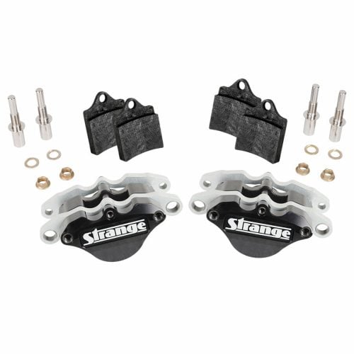 B1823-Strange Carbon Caliper Kit - 2" Piston  With Slider Assembly & Carbon Pads  Using One Piece Forged or Billet Spindle Mount Wheels