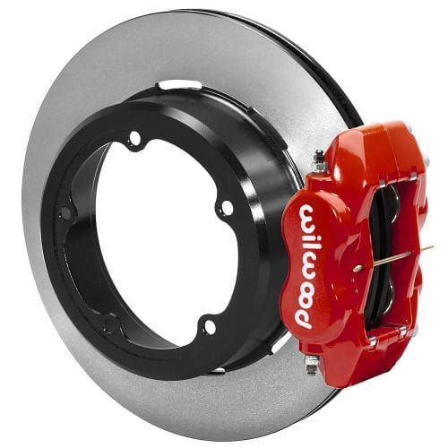 Strange / Wilwood Pro Touring Brake Kit | With 12.19" Rotors & Red Four Piston Calipers