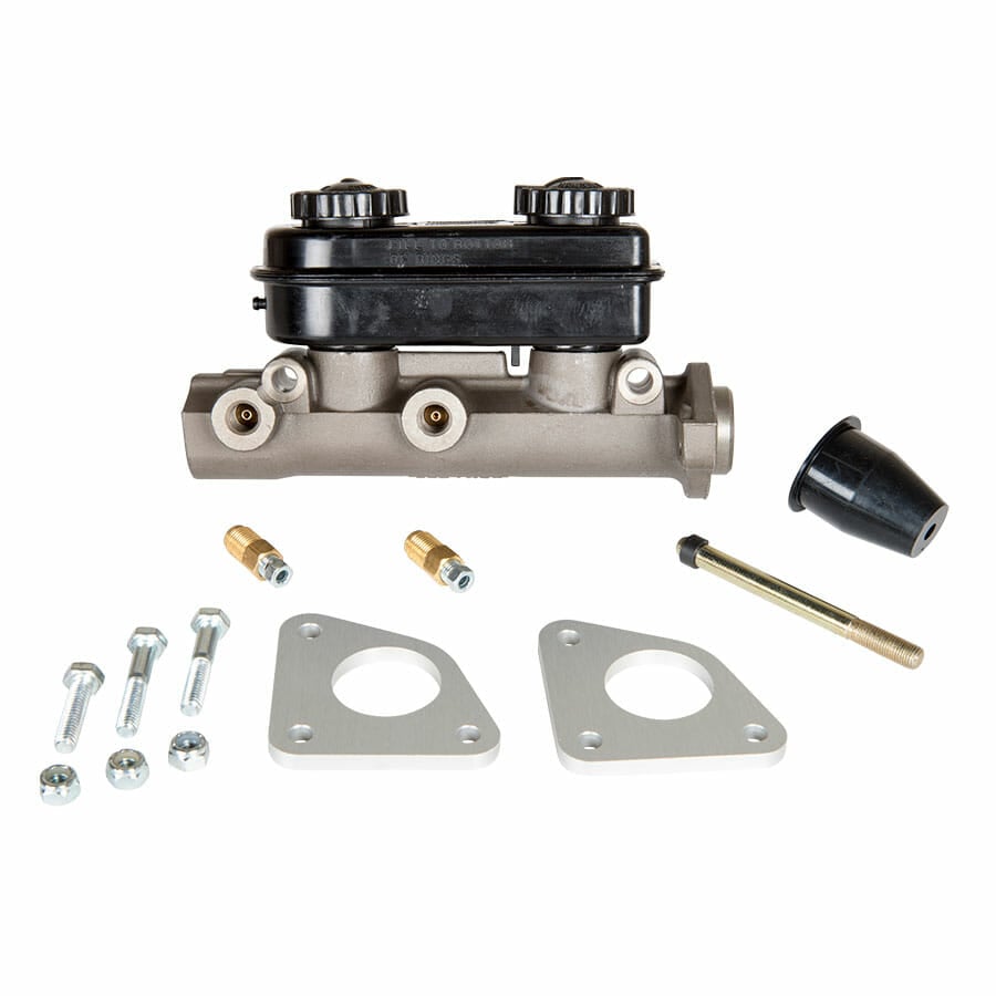 B3360-Dual Master Cylinder - 1.032" Bore  Includes Dust Boot, Pushrod, Fittings, & Reinforcing Plates