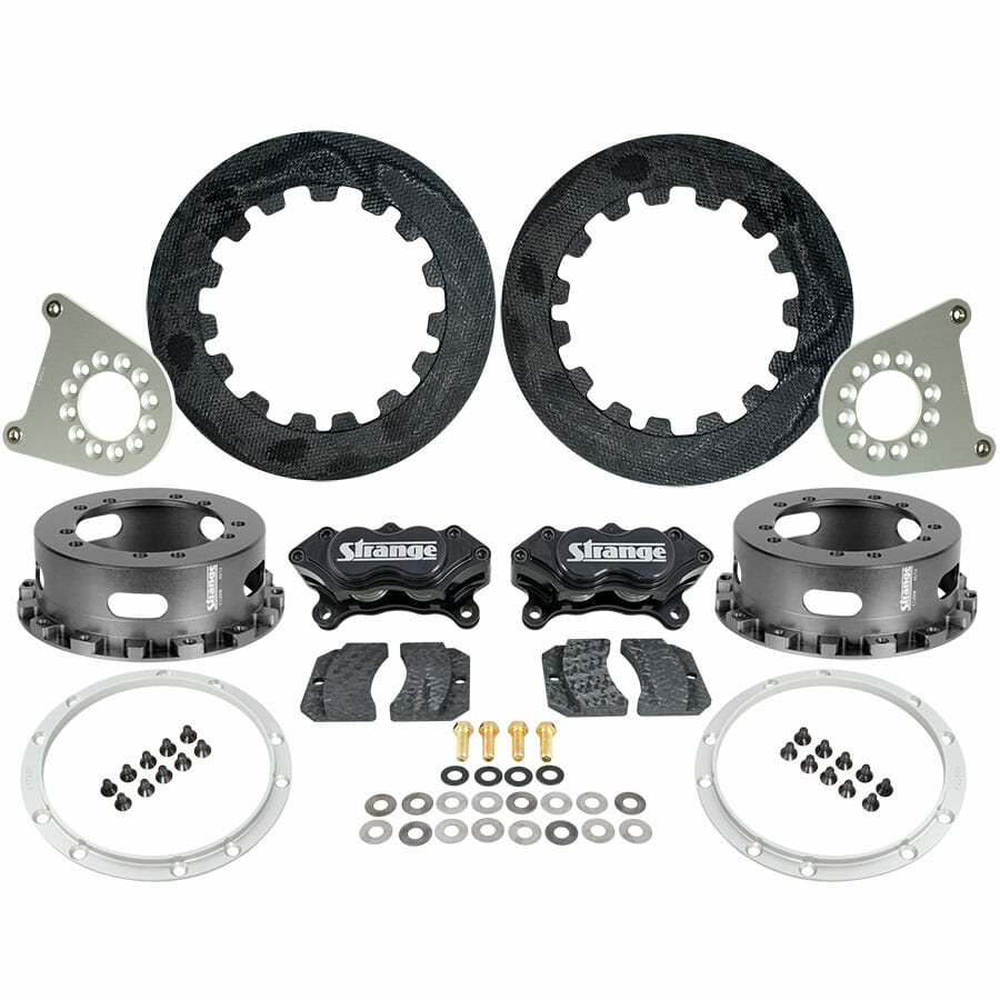 C1209WC-Carbon Rear Brake Kit  For 4 3/4" and 5" Bolt Circles  Fits Strange 2012 and Earlier Floater Kits