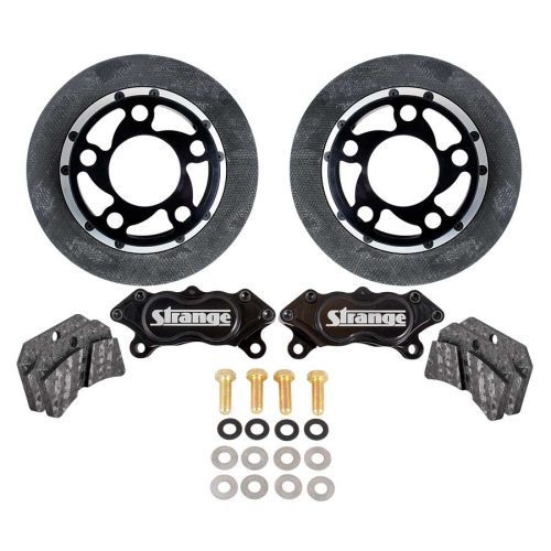 C18105NBUC-Strange Pro Carbon Completion Kit  Carbon Rotors & Pads, Ultra Calipers, & 5" BC Hats  Caliper Mounts Are Not Included