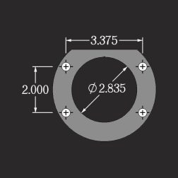 Small Ford Housing Ends Accepts 2.834 O.D. Bearing