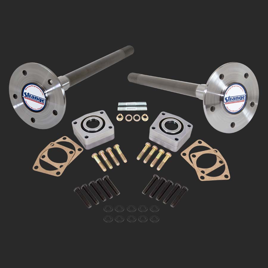 Strange Race Axle Package Eliminator Kit & 1/2 Stud Kit For GM 10 Bolt