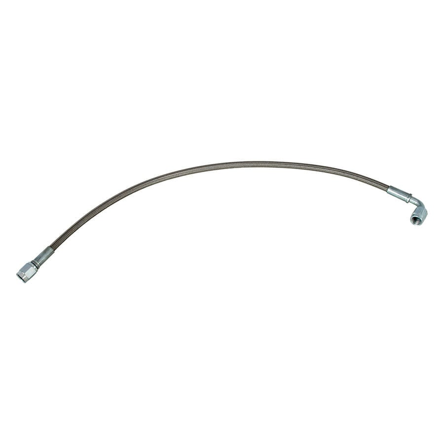 P2340-Braided Stainless Steel Brake Line - 16"  Teflon® lined With Straight & 90° 3 AN Fittings