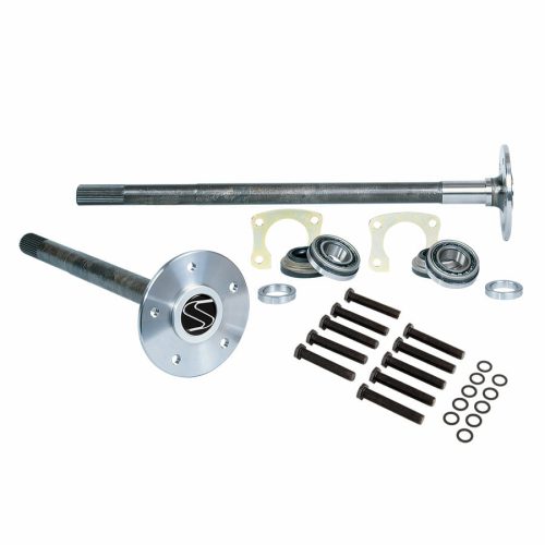 P3504-Strange 35 Spline Alloy Axle Package  With Axle Bearings, Retainer Plates & Wheel Studs