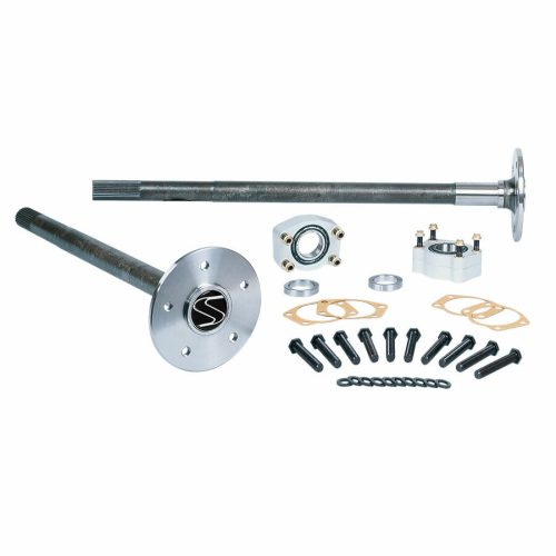 P3509F86-Strange Alloy Axle Package  For 1986-1993 Mustang 8.8 Rear End  35 Spline Alloy Axles, C-Clip Eliminator Kit, & Wheel Studs