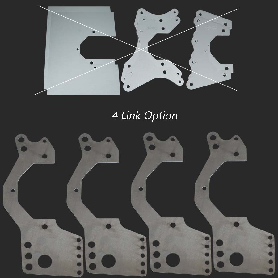 OPRH30-Option  Equip Housing With 4-Link Plates  For Aluminum Dragster / Altered Housing