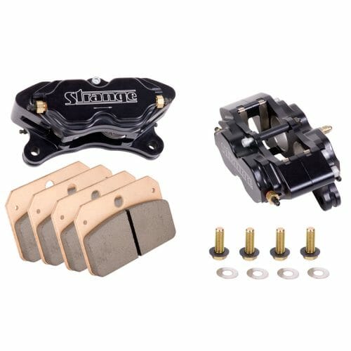 Strange 4 Piston Directional Caliper Kit | With High Temp Metallic Brake Pads