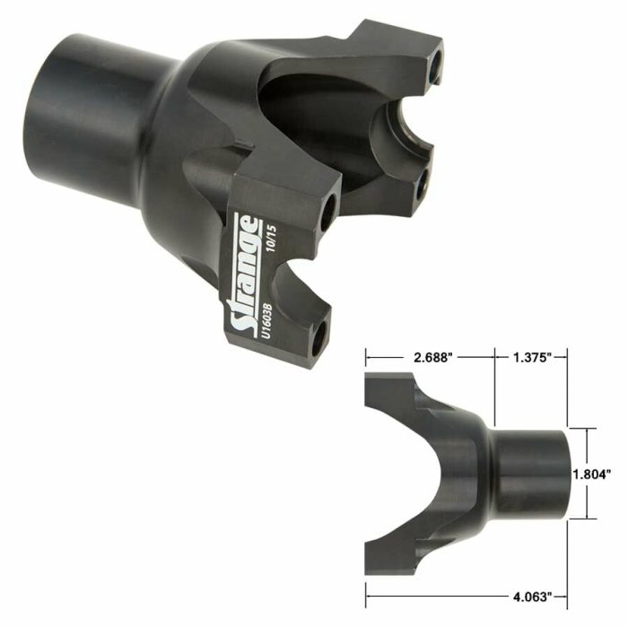 Strange Rear End Yoke --- Ford 9 28 Spline - Billet 1350