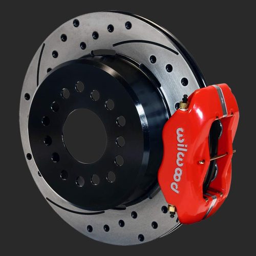 B2708WC-RED-Wilwood 12.190" Street Brake Kit  With Red Calipers - Fits Late Big Ford Housing Ends