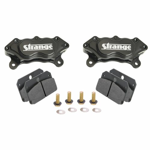 B1950-Pro Series 4 Piston Billet Caliper Kit  With Soft Metallic Brake Pads & Mounting Hardware