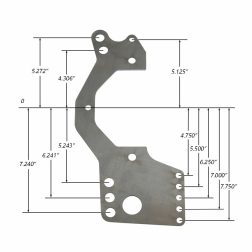 Aluminum Housing 4 Link Mounting Plate For One Piece Aluminum Housing