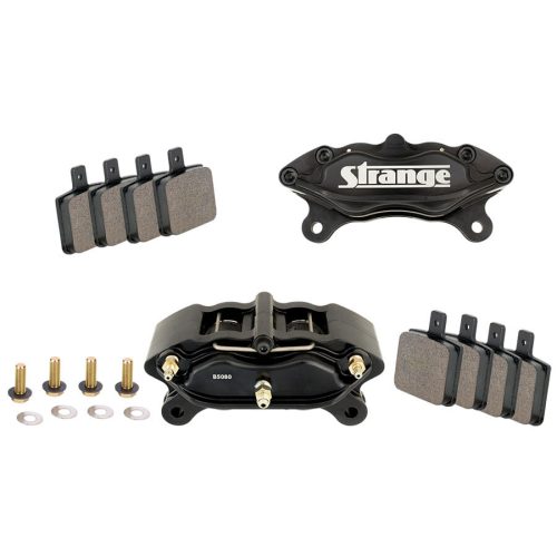B1850LP-4 Piston Low Profile Billet Caliper Kit  With Soft Metallic Brake Pads & Mounting Hardware