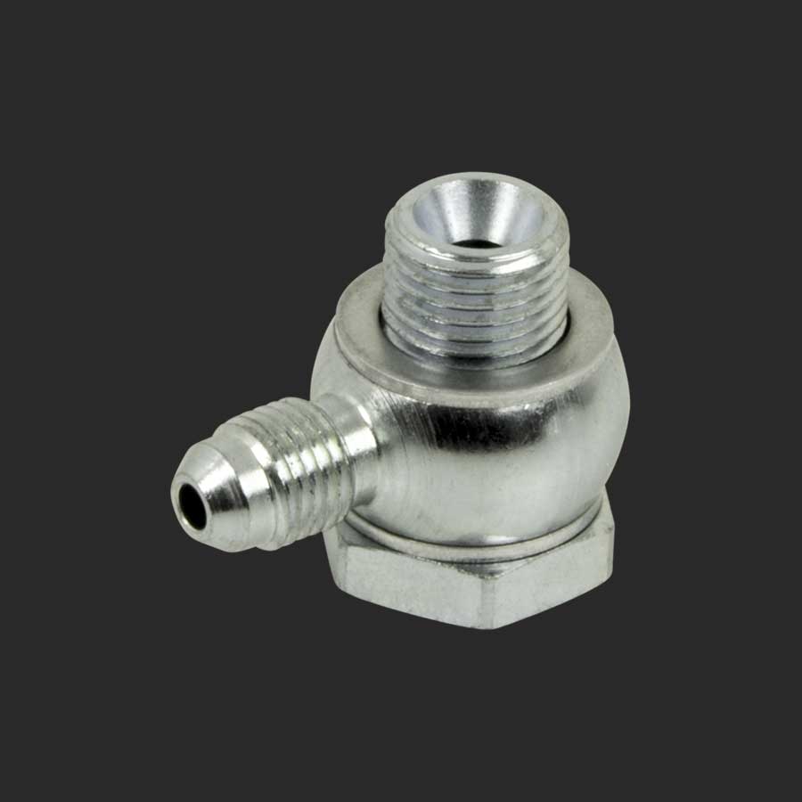 3 AN Male Brake Line Fitting Straight 1/8 NPT 316 inverted flare to 3
