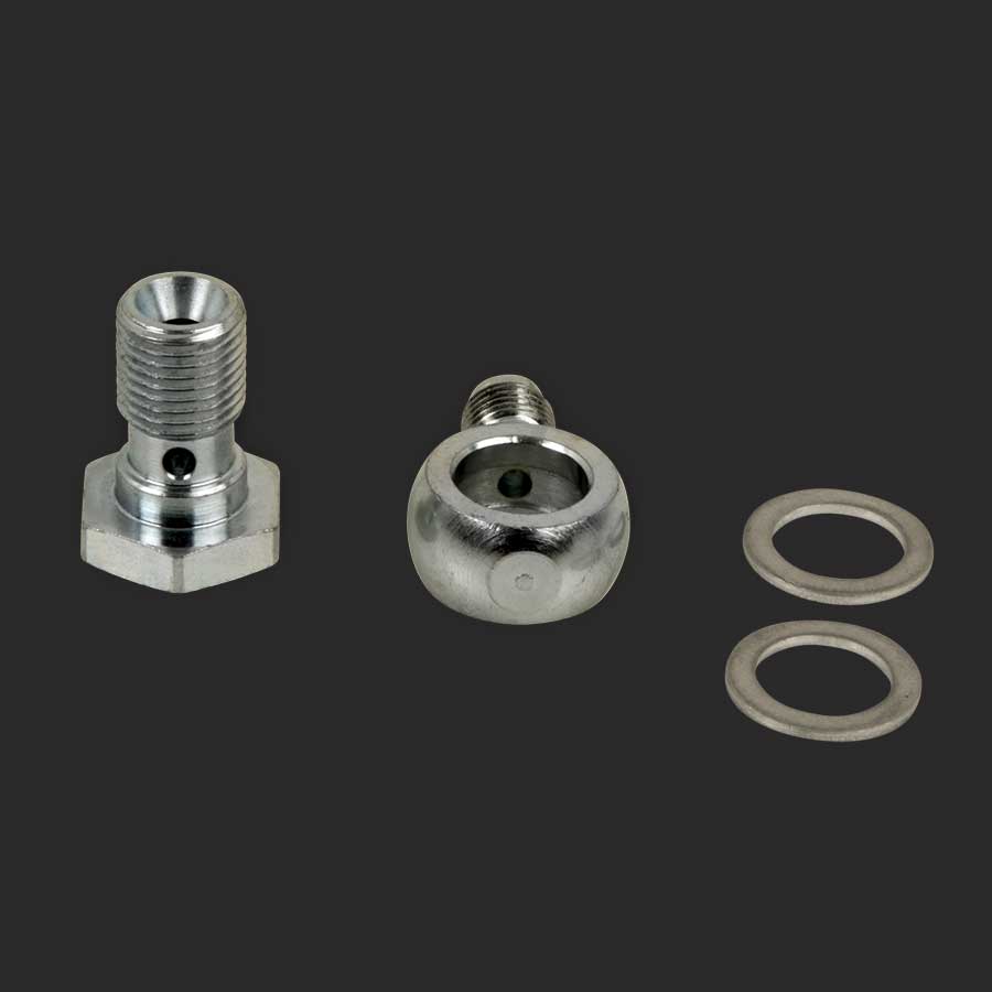 3 AN Male Brake Line Fitting Straight 1/8 NPT 316 inverted flare to 3