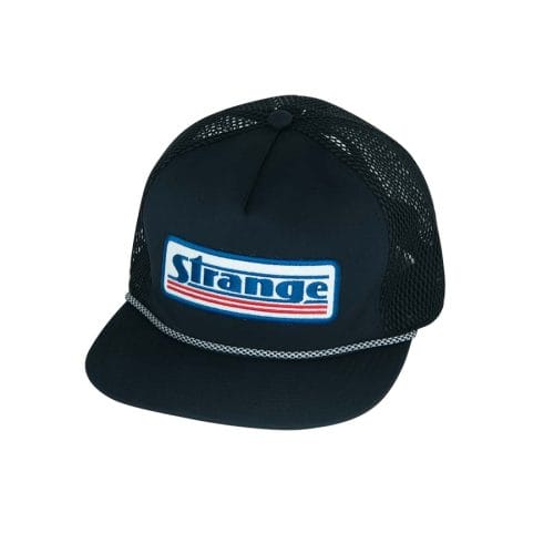 Strange Legacy Front 9 Black Hat | 2-in-1 Flex Brim With Corded Trim