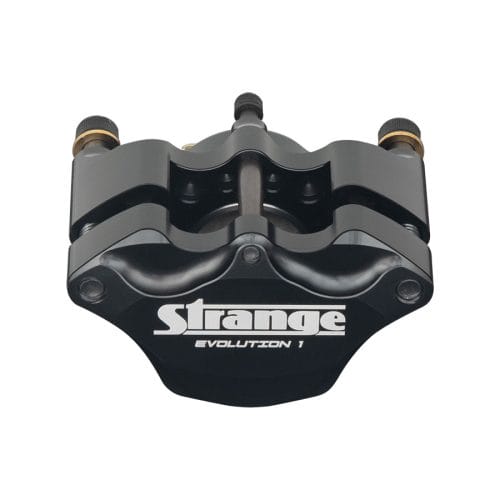 B1270-F | Evolution Single Piston Billet Caliper | For Strange Evolution Spindle Mount Front Brake Kits