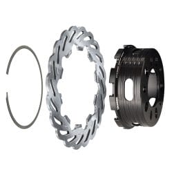 Strange Evolution Dynamic Drive Mount Front Brake Kit | 1969-1982 Corvette - 4 3/4" B.C. | Evolution S Rotors, 4 Piston Billet Evolution 4 Calipers | With DTC-30 Semi Metallic Pads - Image 2