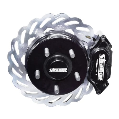 Strange Evolution DDM Front Brake Kit | 1997-2002 Dodge Dakota - 4 1/2" B.C. | Evolution S Rotors & Billet Evolution 4 Calipers | With DTC-30 Semi Metallic Pads