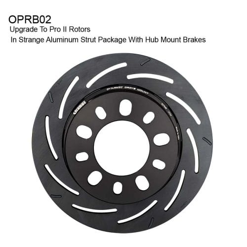 Upgrade to Pro II Steel Rotors | For Strange Aluminum Strut Packages | With Hub Mount Brake Kit