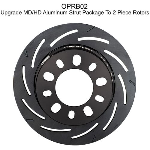Upgrade to 2 Piece Steel Rotors | For Strange Aluminum Strut Packages | With Hub Mount Brake Kit