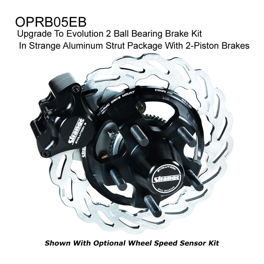 Upgrade To Evolution 2 Ball Bearing Brake Kit | For New Aluminum Strut Package Orders | Equipped With Two-Piston Brake Kit